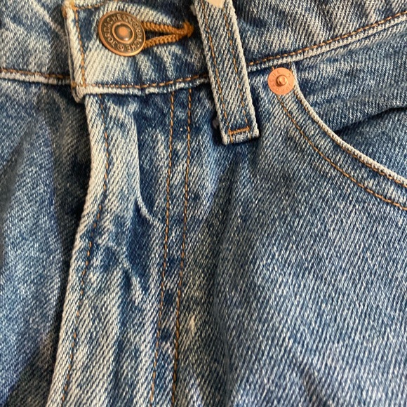 1990’s Y2K Jordache vintage deadstock raw denim high waisted jean zip shorts - Picture 9 of 14